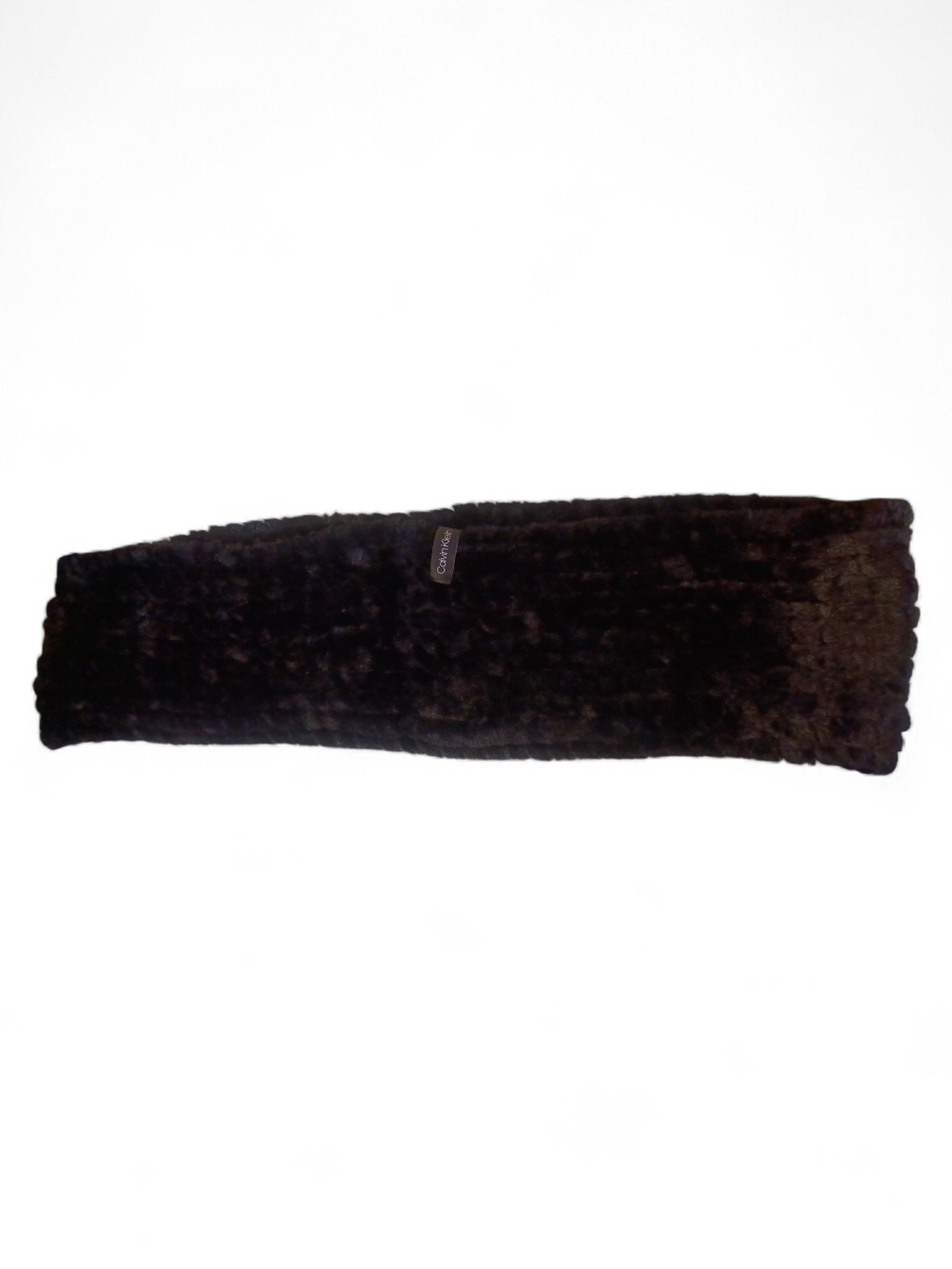 Calvin Klein Black Faux Fur Infinity Scarf